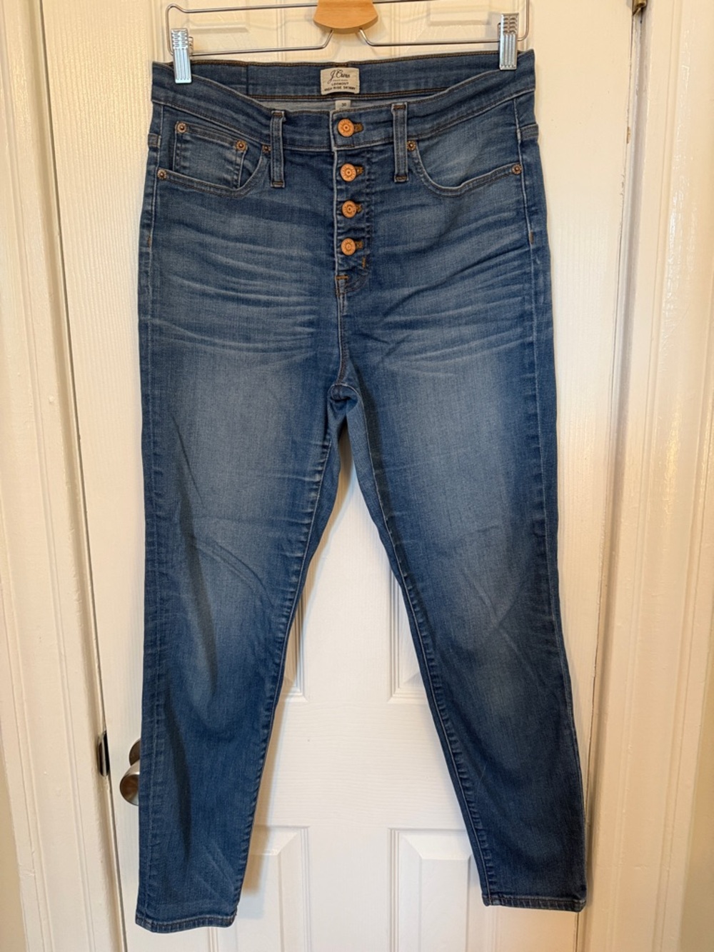 J. Crew Lookout High-Rise Button-Fly Jeans